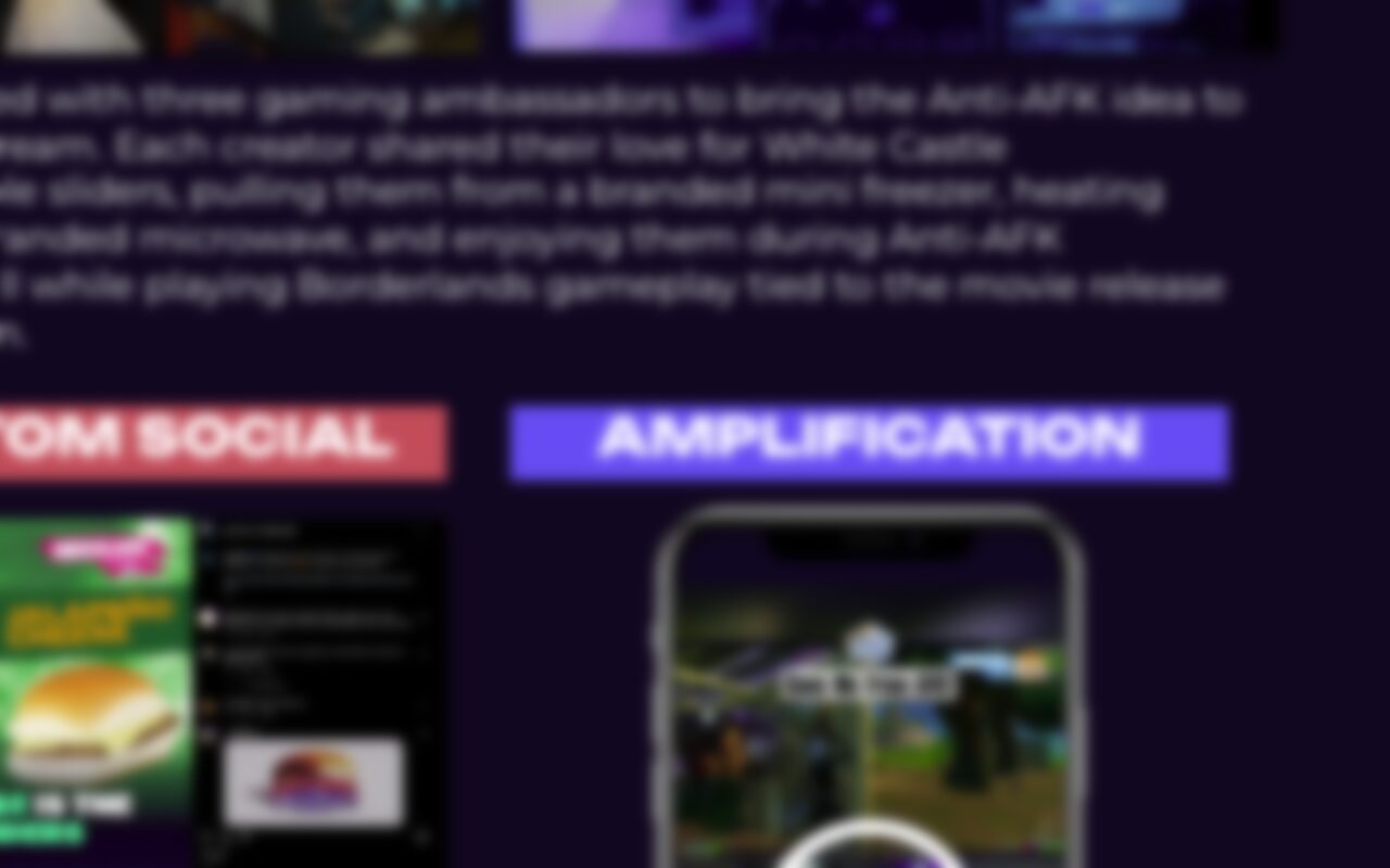 White Castle, Two campaigns for the go-to gamer snack